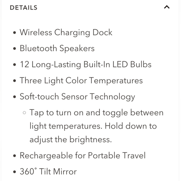 Impressions Vanity Hollywood LED Makeup up Mirror with Bluetooth Brand New ๐ - Picture 4 of 6